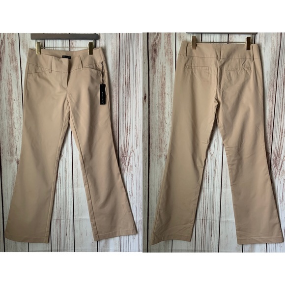 Willi Smith Khaki Wide Leg Dress Pants Size 8 - Picture 3 of 6